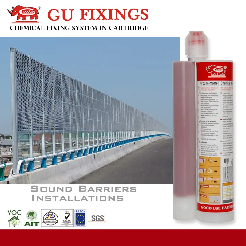 Pure injection epoxy resin glue for anchor bolts fixing