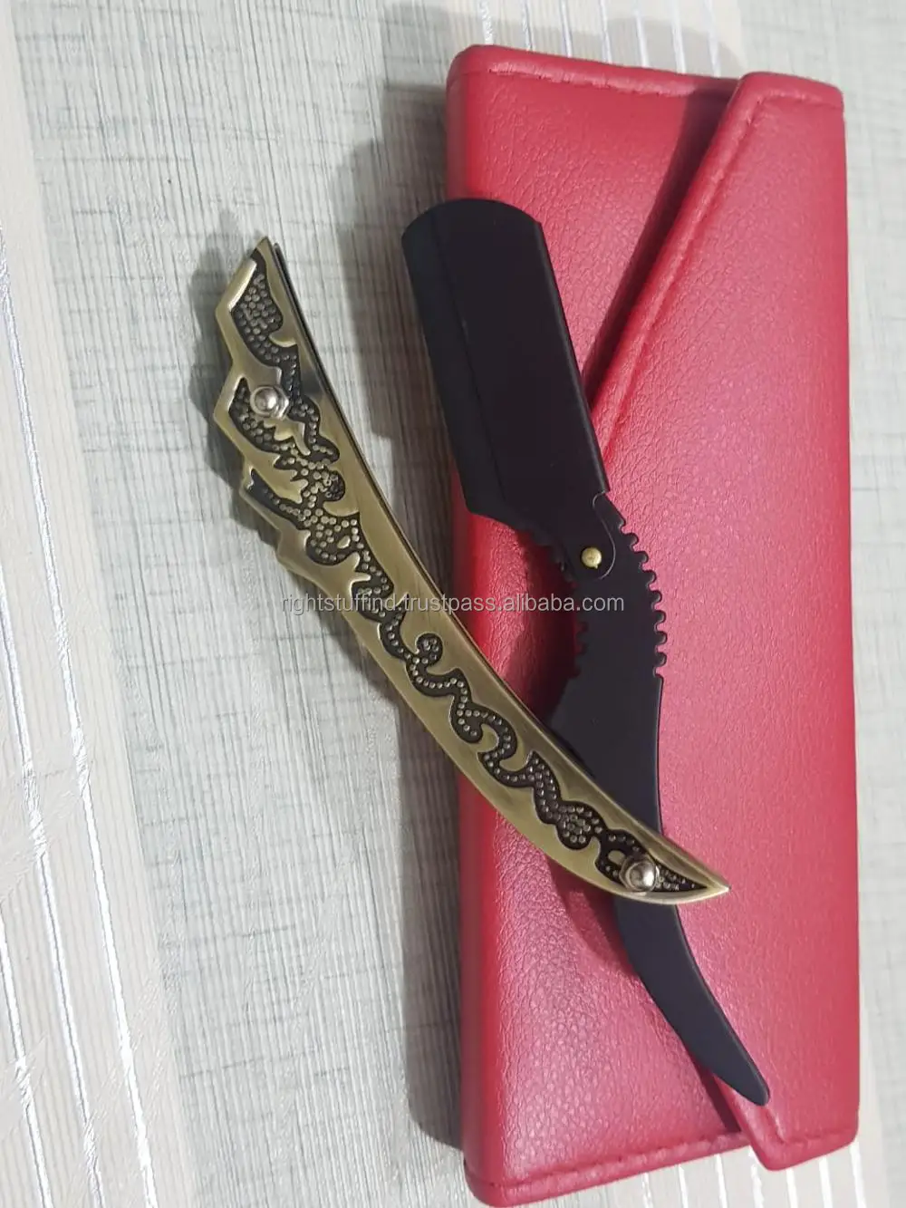 wholesale Stainless Folding Shaving Knife Straight Barber Salon Edge Steel Razors