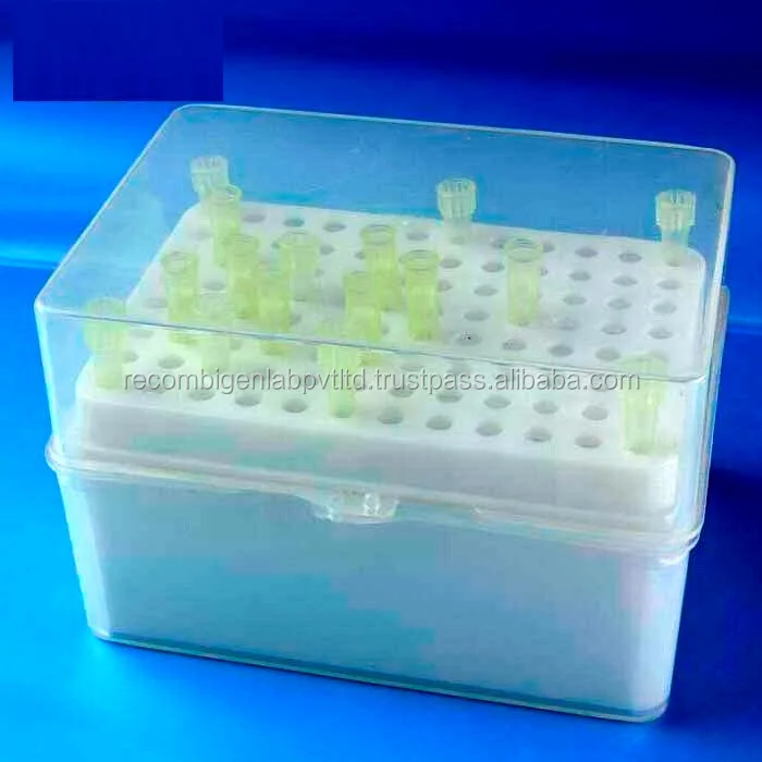 Laboratory Rectangular 96 Wells Micro Pipette Pipette Tip Box Pipette Tip Box for 200uL