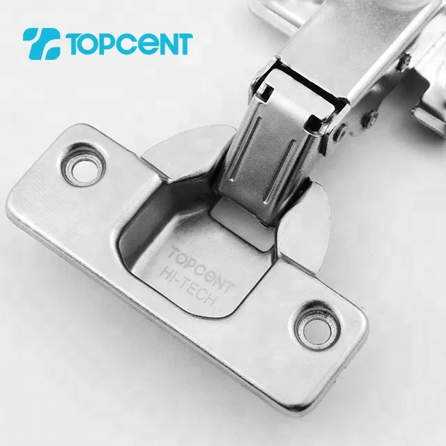 TOPCENT half-overlay soft close cabinet hydraulic furniture hardware concealed cabinet hinge