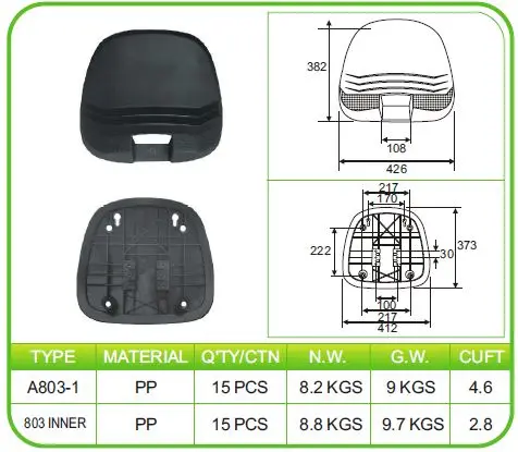 
Hot sale office furniture back frame chair parts 