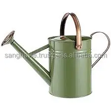 ORANGE COLOR METAL WATERING CAN DECORATIVE FLOWER LRRIGATON CAN ANTIQUE DESIGN WATERING CAN