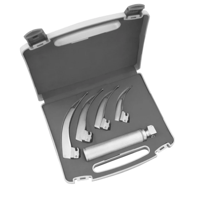 
 Высококачественное волокно OPTICL MCINTOSH Ларингоскоп 4 лезвия + ручка аккумулятора  