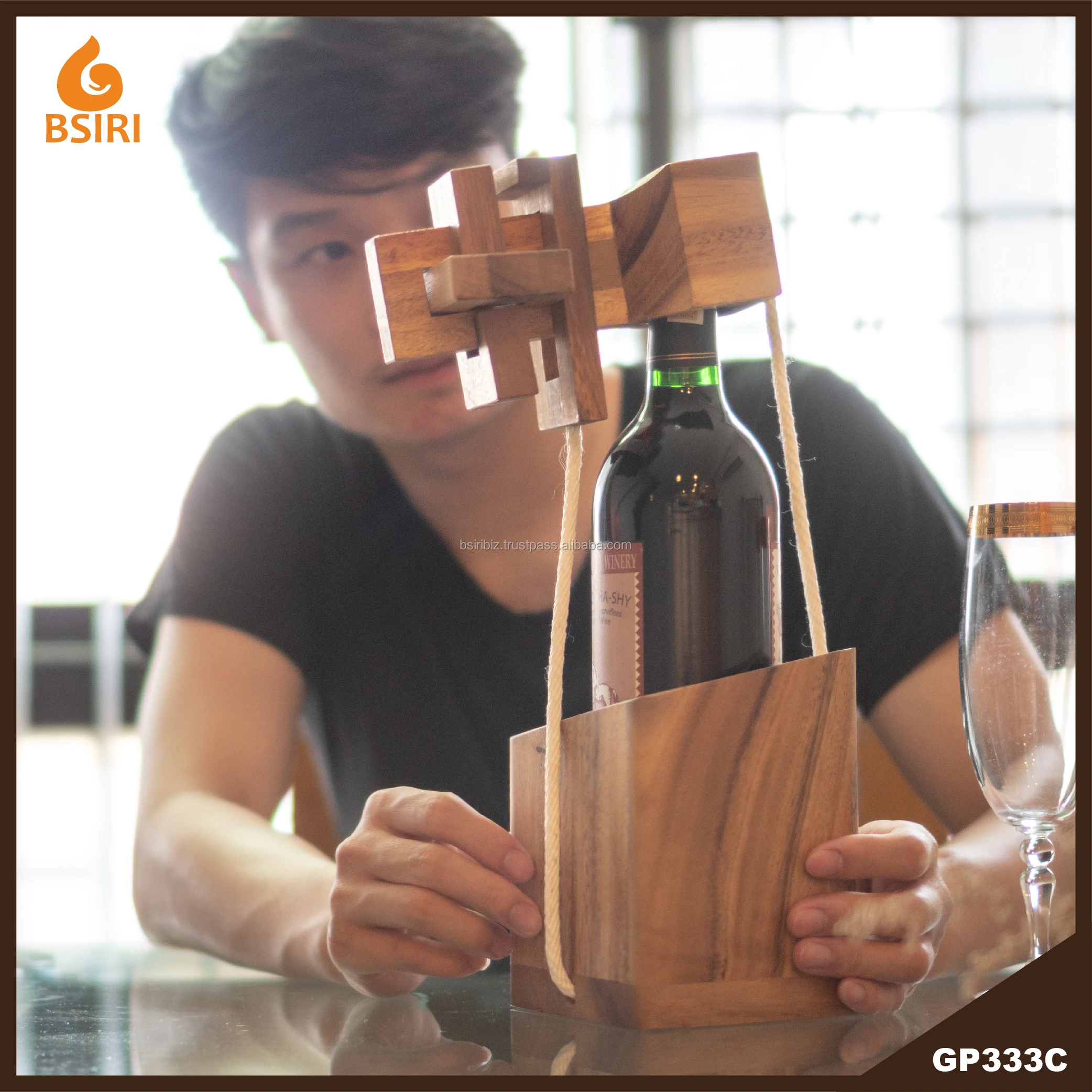 kitchen toys CCO Wine Bottle Puzzle Wooden for Adults Brain Teaser Drinking Games for Adults Party new product ideas 2023