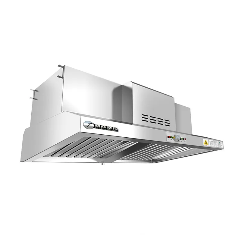 Commercial Kitchen Range Exhaust Hood, with ESP for Grease & Smoke Removal