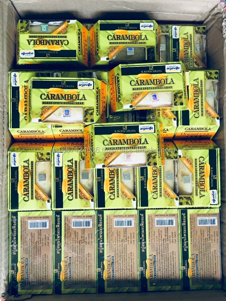 Carambola Black Spots Herbal Soap w/ Honey for Removing Pimples & Blackheads