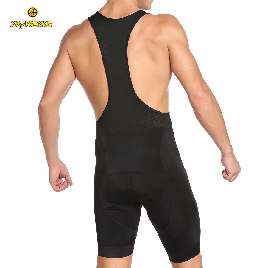 
YKYWBIKE High Quality Coolmax Padded Bike Bib Tights OEM Sublimation Custom Cycling Shorts Men 