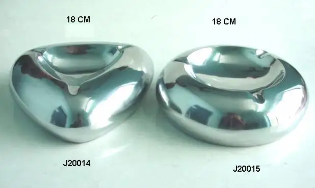 Ashtray Metal Cast Aluminium Ash Trays in Mirror Polish Finish Made Casting Process