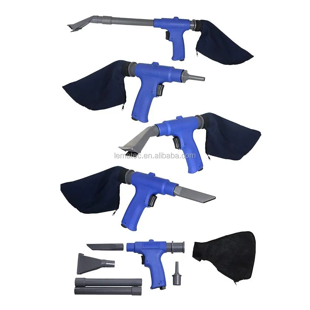Air Wonder Gun Kit Dual Function Air Vacuum Blow Gun Pneumatic Vacuum Cleaner Kit Air Blow Suction Gun Kit Tools