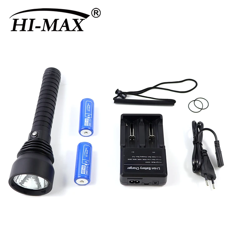 Hi-max H16 Dimmable Brightness Press Buttonxhp70 Led Flashlight Scuba Diving Underwater Torch 10000 Lumen Dive Light Camping