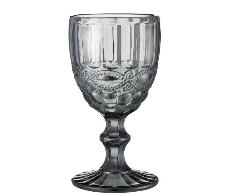Wholesale colored crystal glass stemware for wedding and bar event