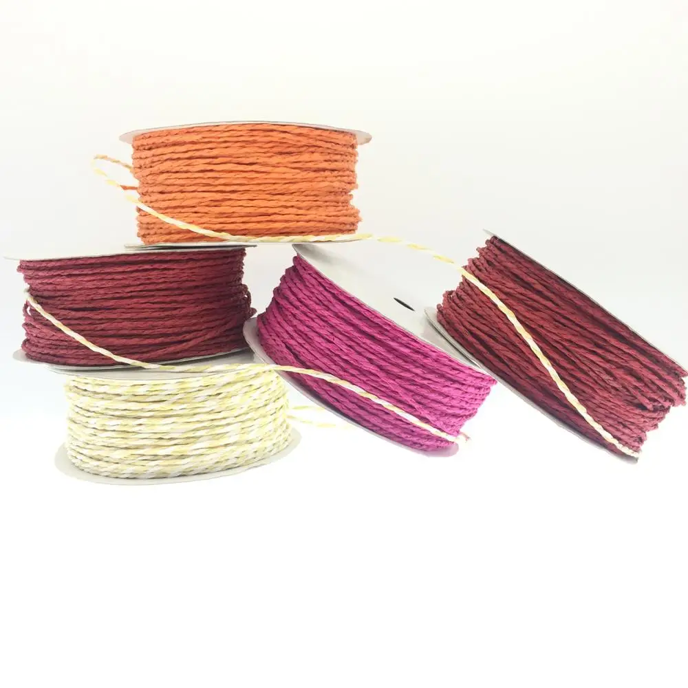 2mm Two-Tone Paper String Rope Twine Cord for DIY Decorative Paper Craft Model Numbers ME0108 / ME0301
