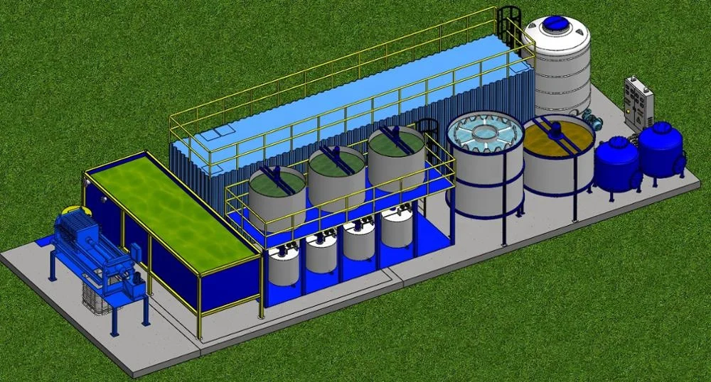 Компактная (упакованная) установка для очистки сточных вод