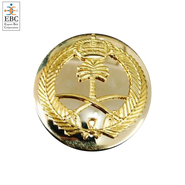 OEM Metal Badge Insignia High Quality Brass Badges Custom Sword Belt Buckle Die Cast Brass Buttons in Premium Materials