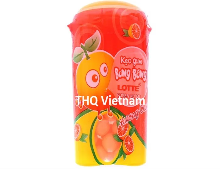 [THQ VN] Lotte Fusen No Mi bubble gum organe/ straberry/ cola/ fruit
