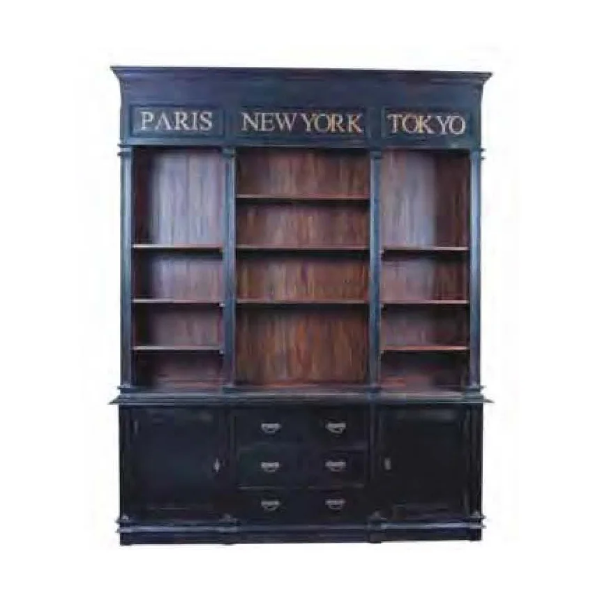 Bookcase french furniture country made from mahogany wood made by Dwira Jepara Furniture indonesia