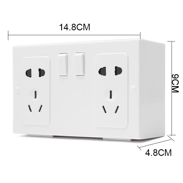 Safe Storage Safety Box Bin Wall Hanging Double Plug Security Home Wall Organizer