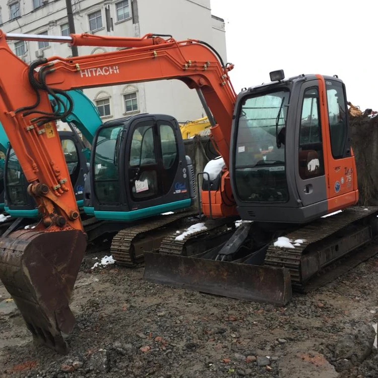 Hitachi ZX75US-A гусеничный экскаватор бывшие в употреблении японские Zaxis70 Zaxis75 хороший-натриевый вкладыш