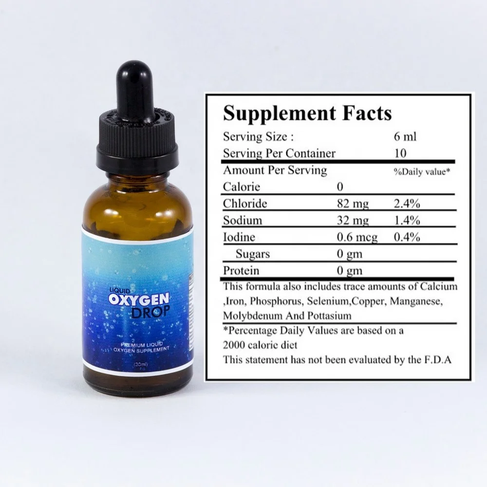 Custom Made Private Label Oral Liquid Oxygen Drop for Adults Not for Pregnant Women Sports Nutrition Product