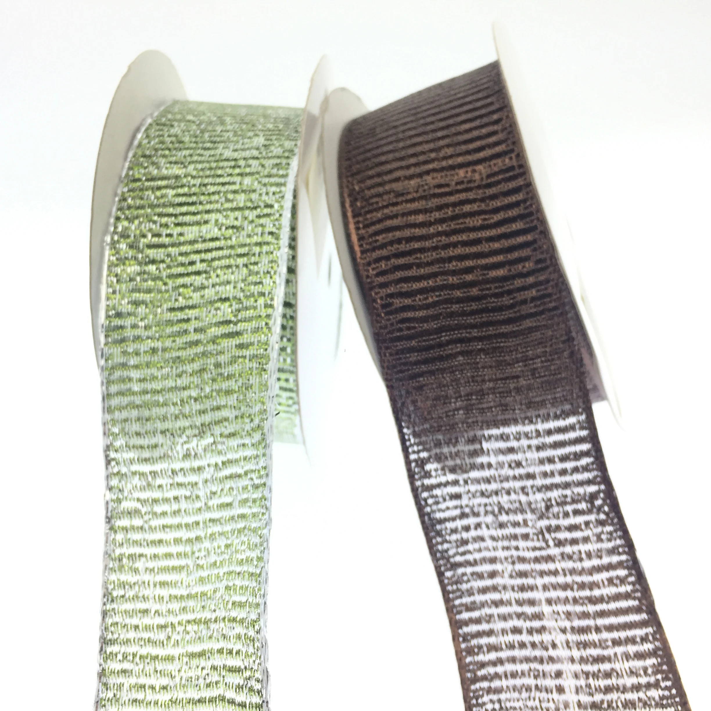 Luxury shinny metallic tape for Christmas packaging decoration solid ribbon