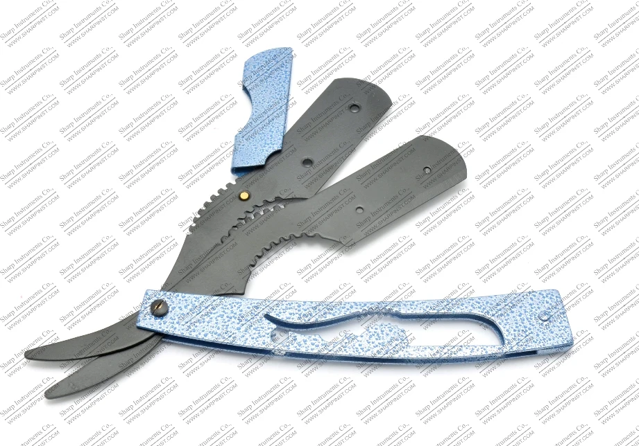 
Straight Edge Barber Razor Folding Shaving Knife Steel Handle 