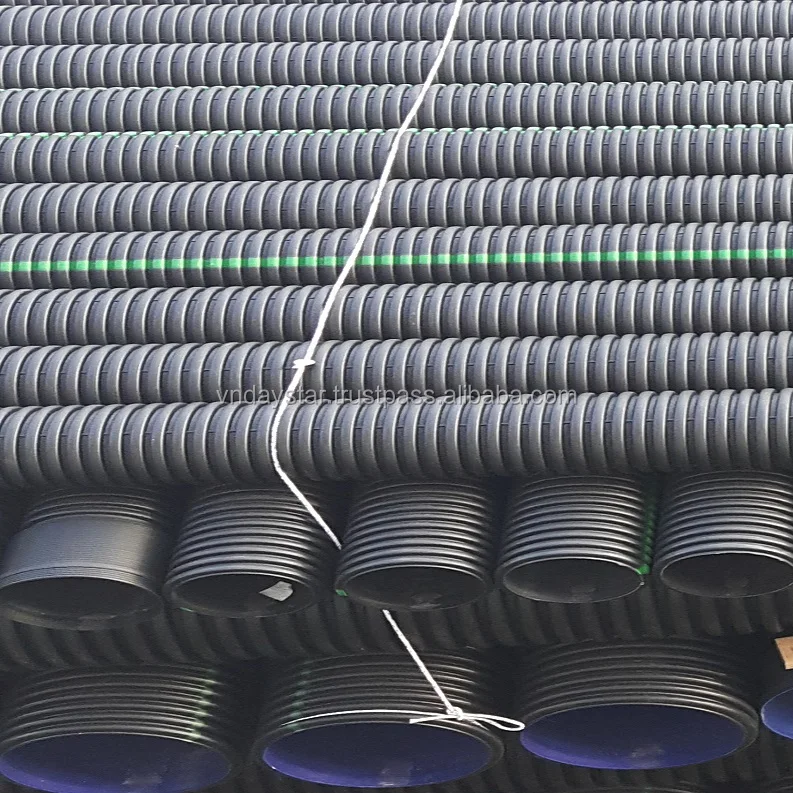 HDPE Double Wall Corrugated Pipes For Industry Construction Vietnam Daystar