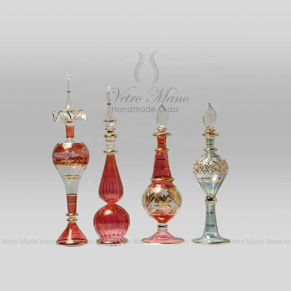 Egyptian Handmade Glass Perfume Bottles