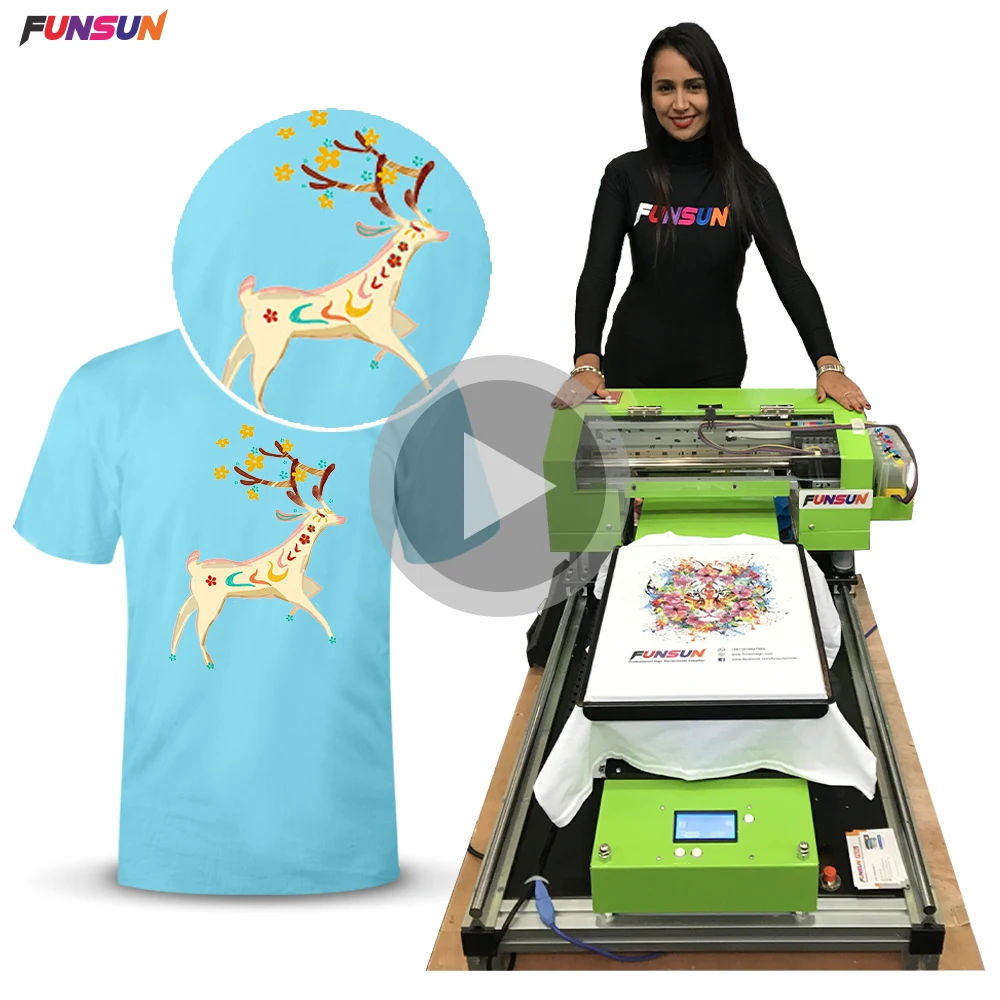 Продвижение цена A3 Dtg maquina de впечатление ropa Тоды la цвет