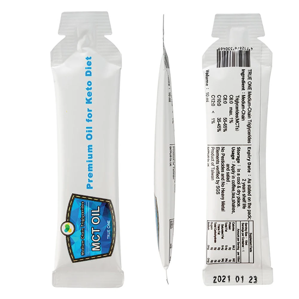 Дистрибьюторская цена, кетогенное масло 10 мл, пищевое масло, саше для печати OEM