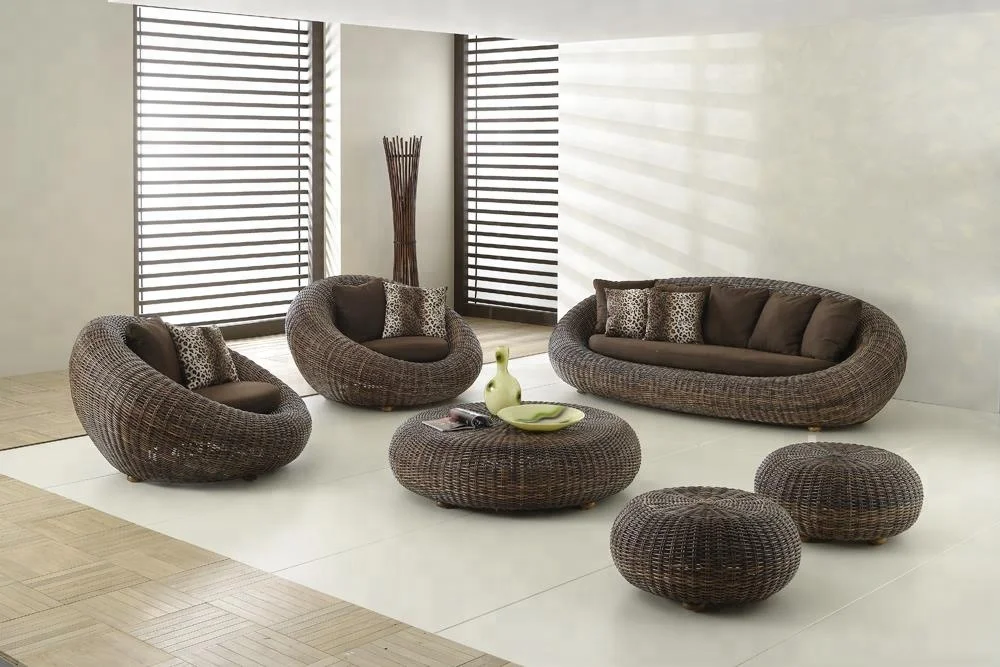 poly rattan synthetic sofa dining set rattan outdoor furniture Rattan / Wicker Living Room Chairs from Viet Nam
