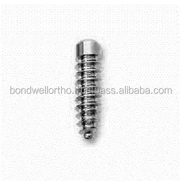 Titanium spinal implants ACL bioabsorbable screw
