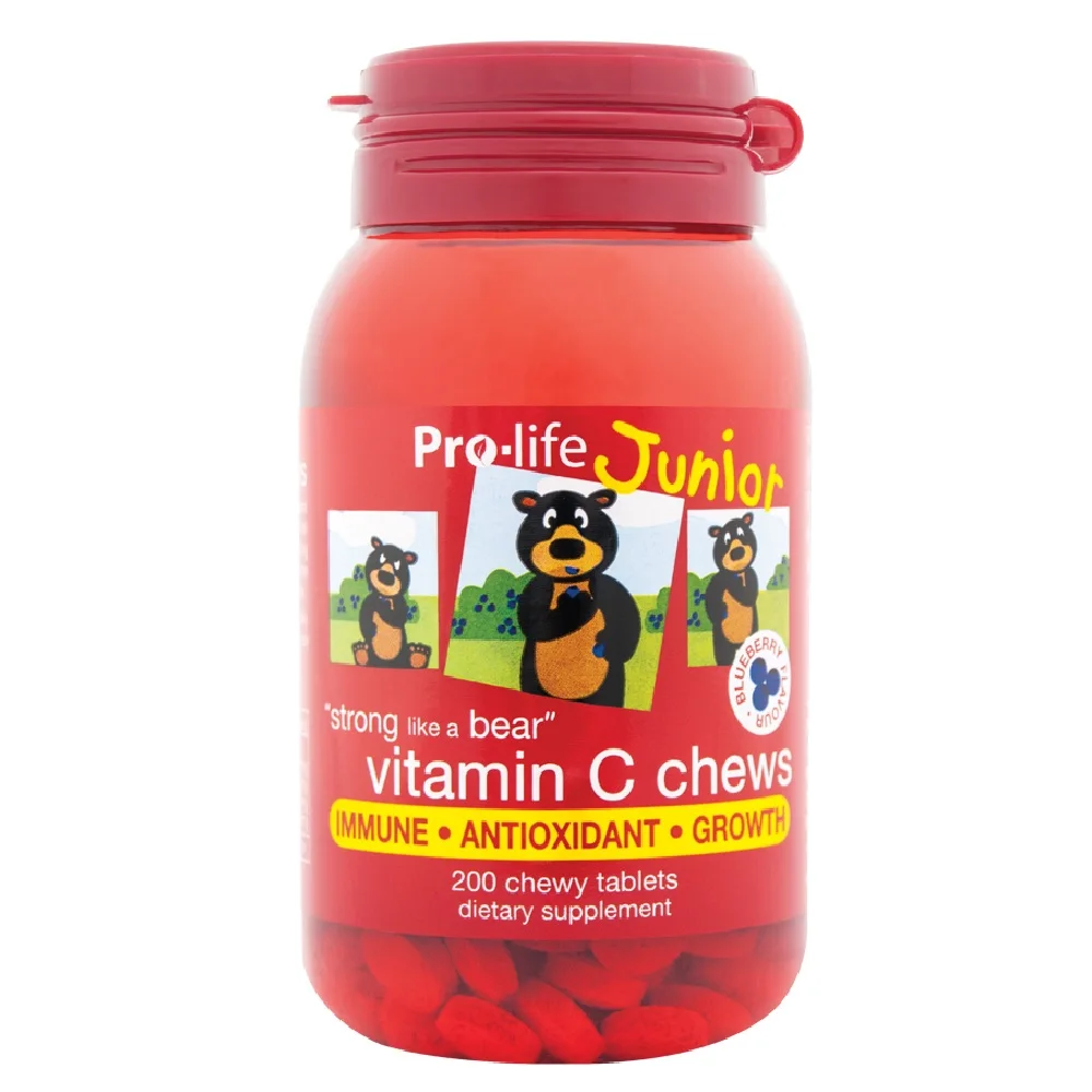 
Pro-life Junior Vitamin C | Yummy Chewy Tablets, Essential Vitamin for Immunity and Good Health 