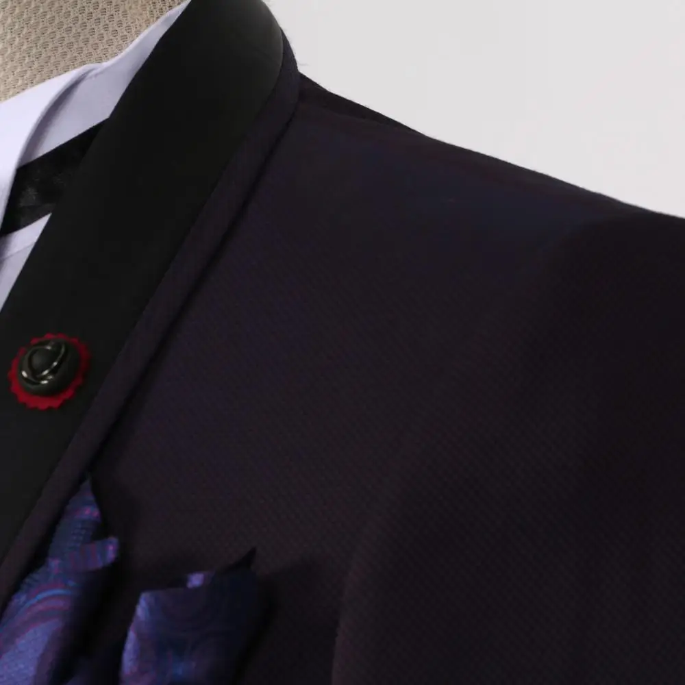 Men Suit  Wedding Suits For Men Collar 3 Pieces Slim Fit Suit Mens Tuxedo Jacket