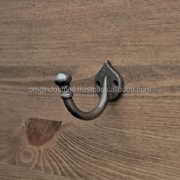 OMG industries ceramic ball double hat & coat hook  wholesale products cast iron coat hook
