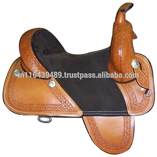 Western Treeless Saddles show saddle IN;34648 14 15 16 17 18