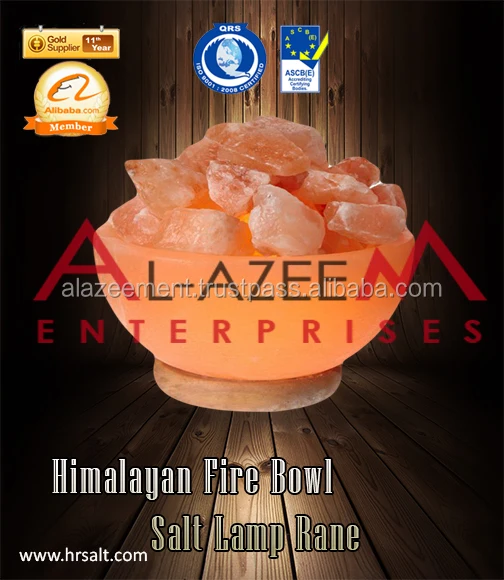 Himlayan Fire Bowl Salt Lamp Rane Crystal Rock Salt