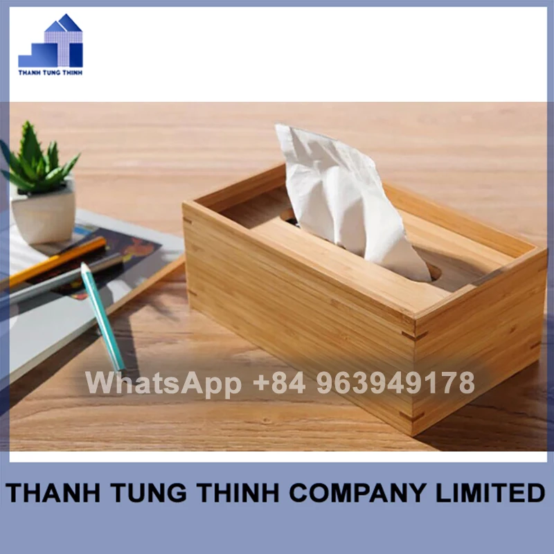 Деревянная коробка для салфеток держатель коробка-диспенсер из Вьетнама Whatsapp + 84 937545579