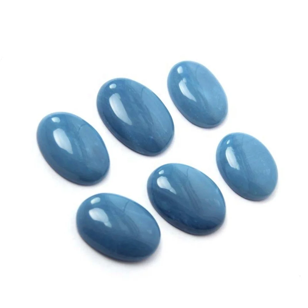 Natural Blue Opal Oval Shape Loose Cabochon Gemstone