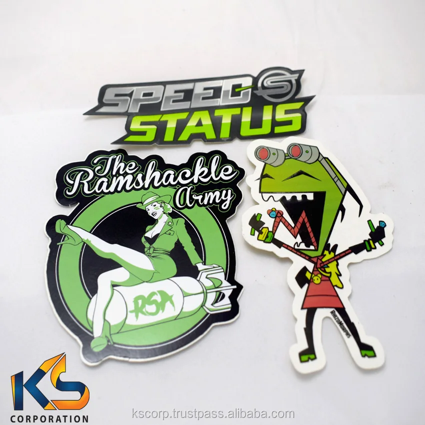 High Resistant outdoor Vinyl Stickers decals for Car Motorcycle Skate boards