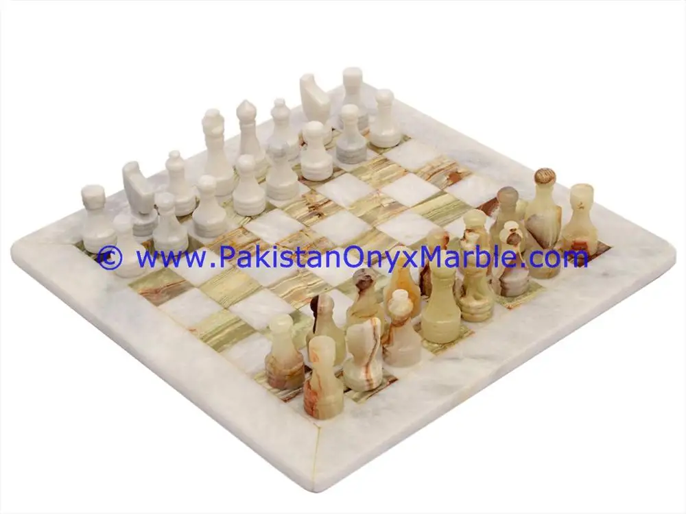 UNIQUE DESIGN ONYX CHESS BOARDS WITH FIGURES