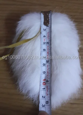 rabbit fur craft doll in bag