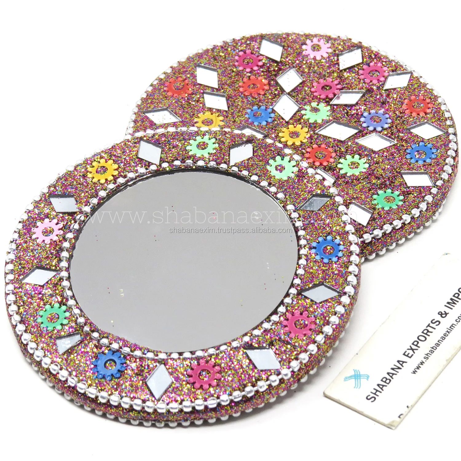 Wholesale Cosmetic Makeup Mirrors Compact Small Round Pocket Mirrors