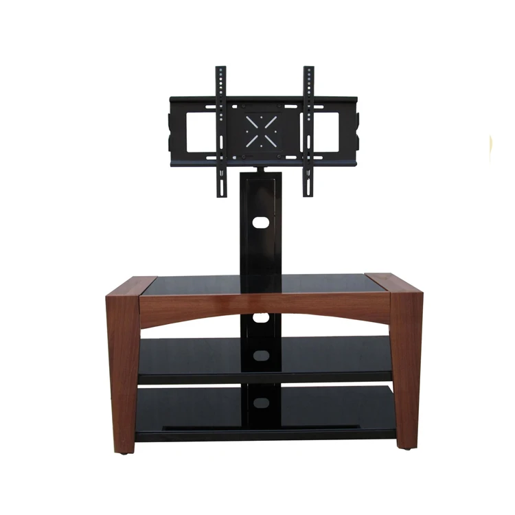 cheap modern black glass wood panel plasma tv stand