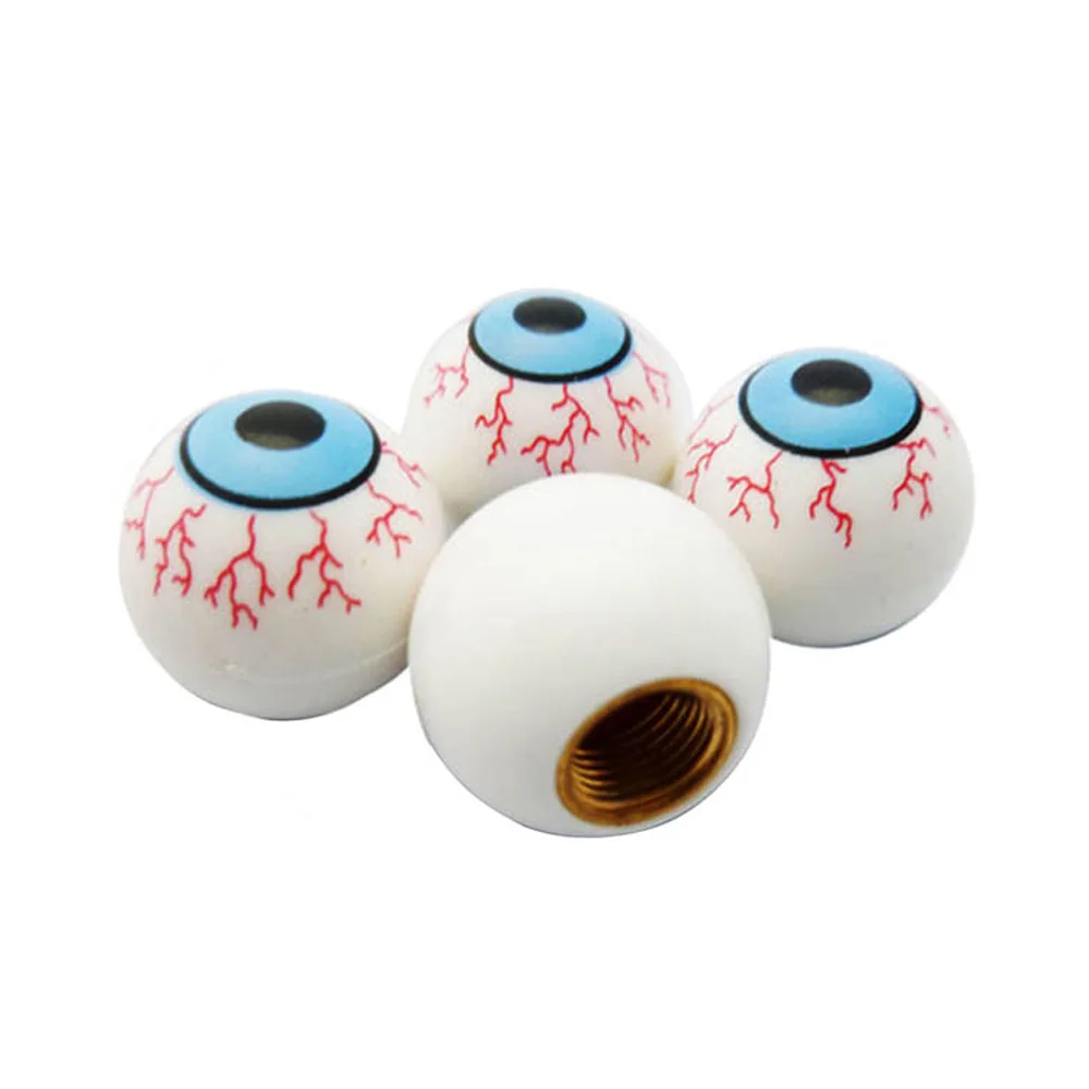 4 Pcs Cars Smile Happy Facecar air alert tire valve cap