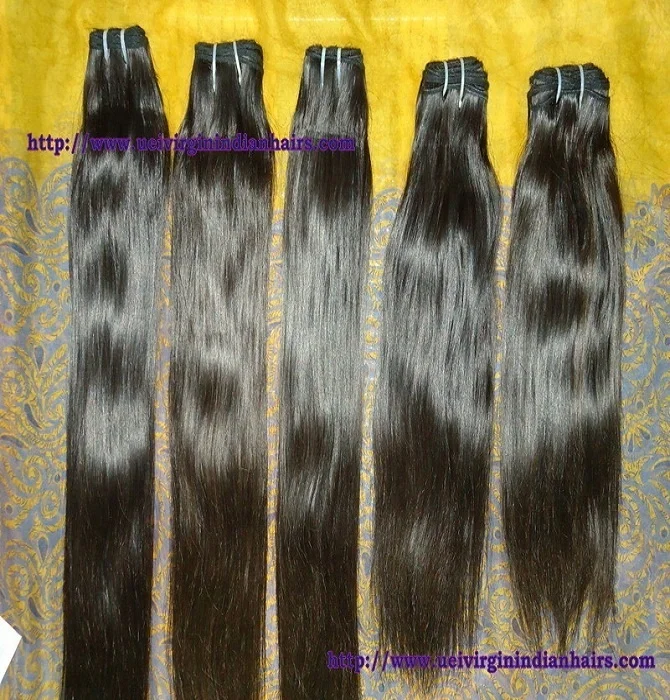  100% храмовые Необработанные индийские натуральные волосы