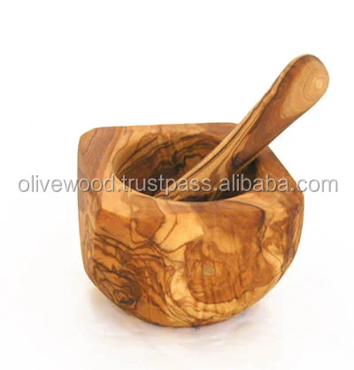
Natural wooden Mortar And Pestle 