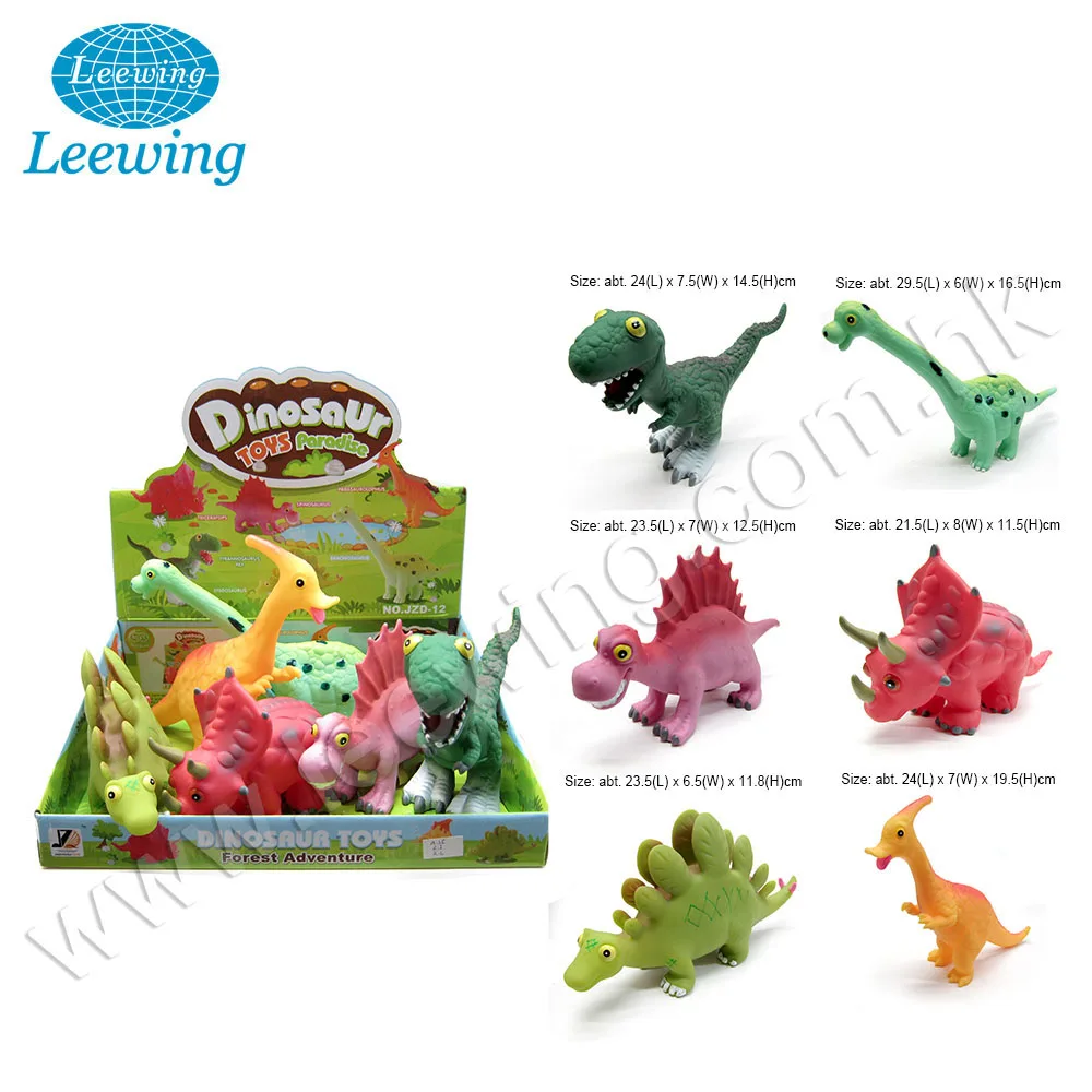 Hot Sell 6 Types Plastic PVC Mini Mix Dragon Dinosaur Figure Set for Kids
