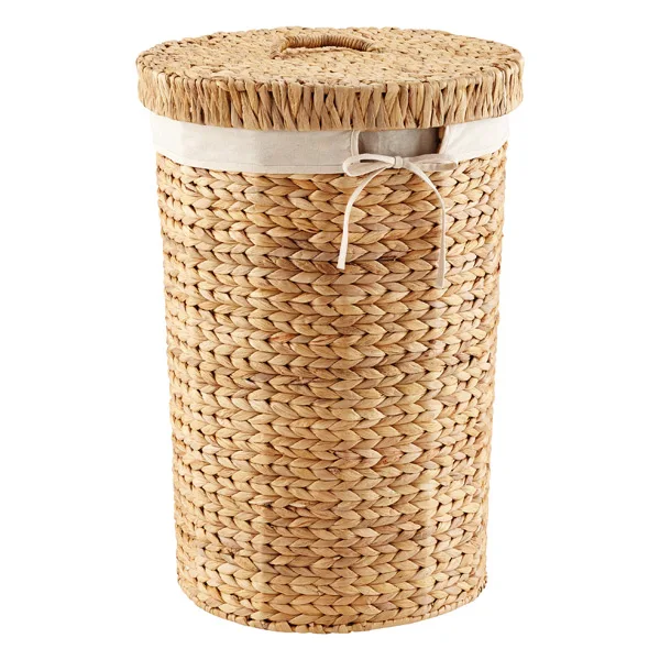 High-Quality Durable and Eco-friendly Large Round Water Hyacinth Baskets from Vietnam perfect for Clothes and Storage Set
