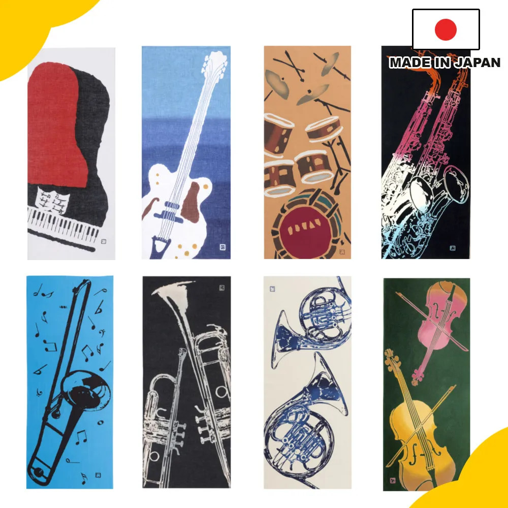 Японский Tenugui «E no yona», сделано в Японии