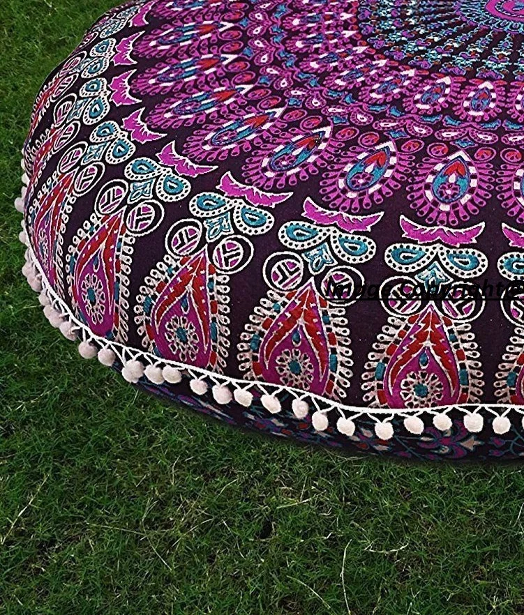 Top Quality Floor Cushion Cover Unique Design Home Decor Mandala Ombre Boho